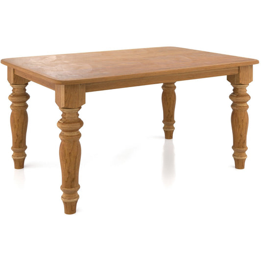 QW Amish Savannah Leg Table - 371Y-SHREVEPORT-S/S-GS-NOBEADAPRON