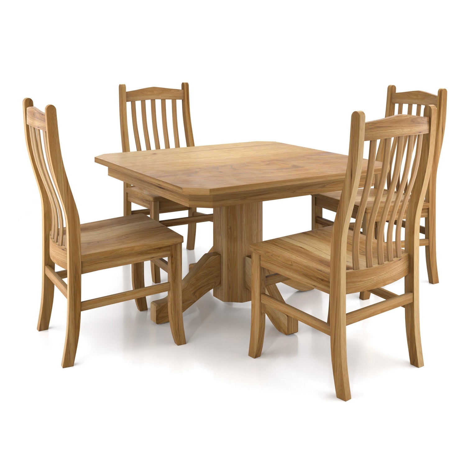 QW Amish Shaker Mission Single Pedestal Table - 118K-SHAKER-SINGLE