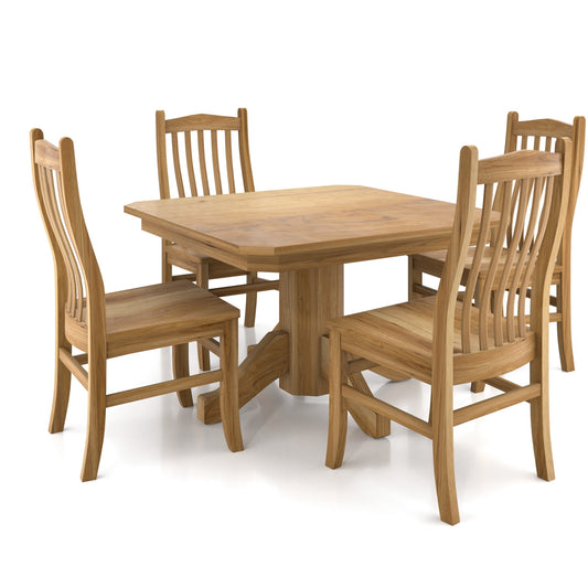 QW Amish Shaker Mission Single Pedestal Table - 118K-SHAKER-SINGLE