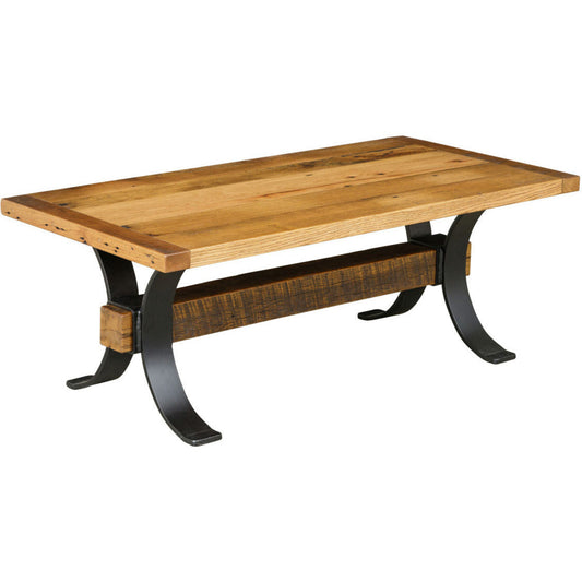 QW Amish Timber Frame Reclaimed Barnwood Coffee Table (select your size) - FILR-800-2448