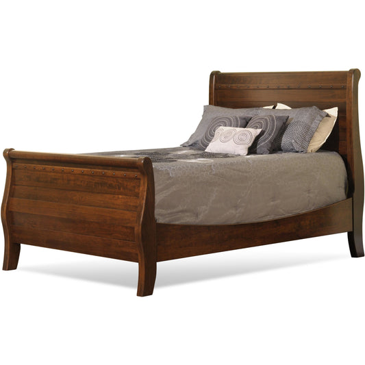 QW Amish Tucker Sleigh Bed - 232L-TUCKER36"FTBD-FU