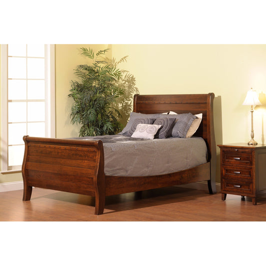 QW Amish Tucker Sleigh Bed - 232L-TUCKER36"FTBD-FU