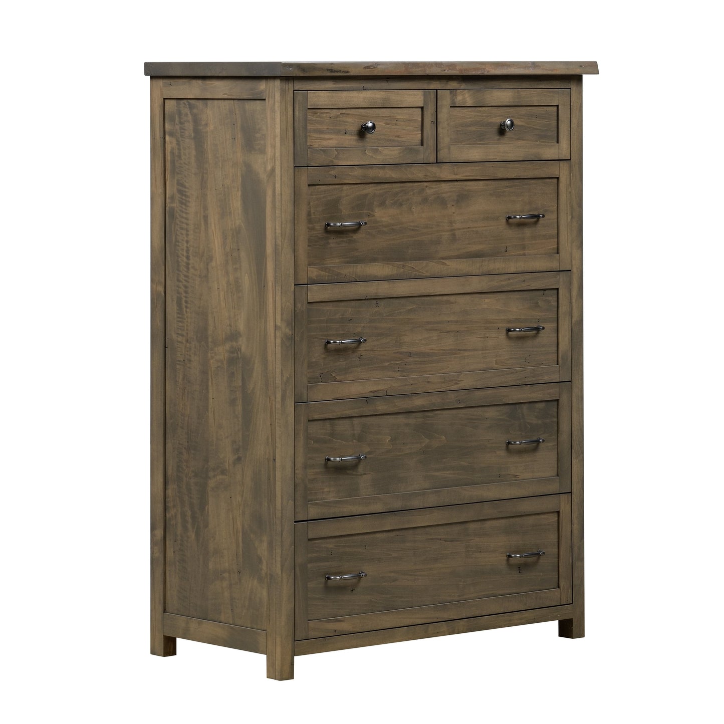 QW Amish Tuscany Live Edge 6 Drawer Chest - 857W-TUS-211-CH