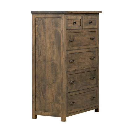 QW Amish Tuscany Live Edge 6 Drawer Chest - 857W-TUS-211-CH