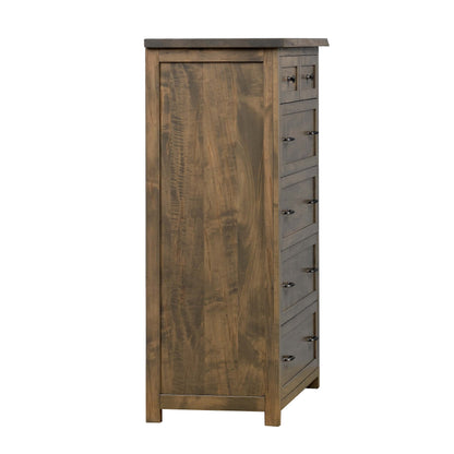 QW Amish Tuscany Live Edge 6 Drawer Chest - 857W-TUS-211-CH