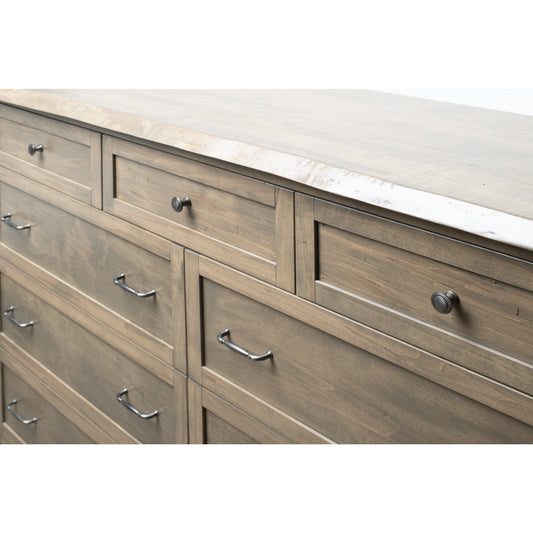QW Amish Tuscany Live Edge 6 Drawer Chest - 857W-TUS-211-CH