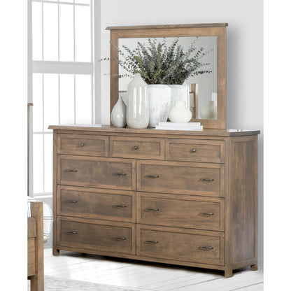 QW Amish Tuscany Live Edge Dresser with Optional Mirror - 857W-TUS-311-DR