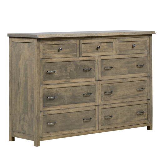 QW Amish Tuscany Live Edge Dresser with Optional Mirror - 857W-TUS-311-DR