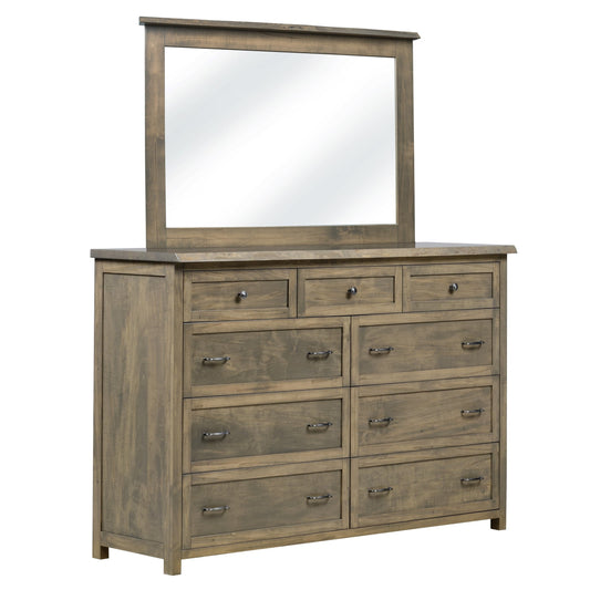 QW Amish Tuscany Live Edge Dresser with Optional Mirror - 857W-TUS-311-DR