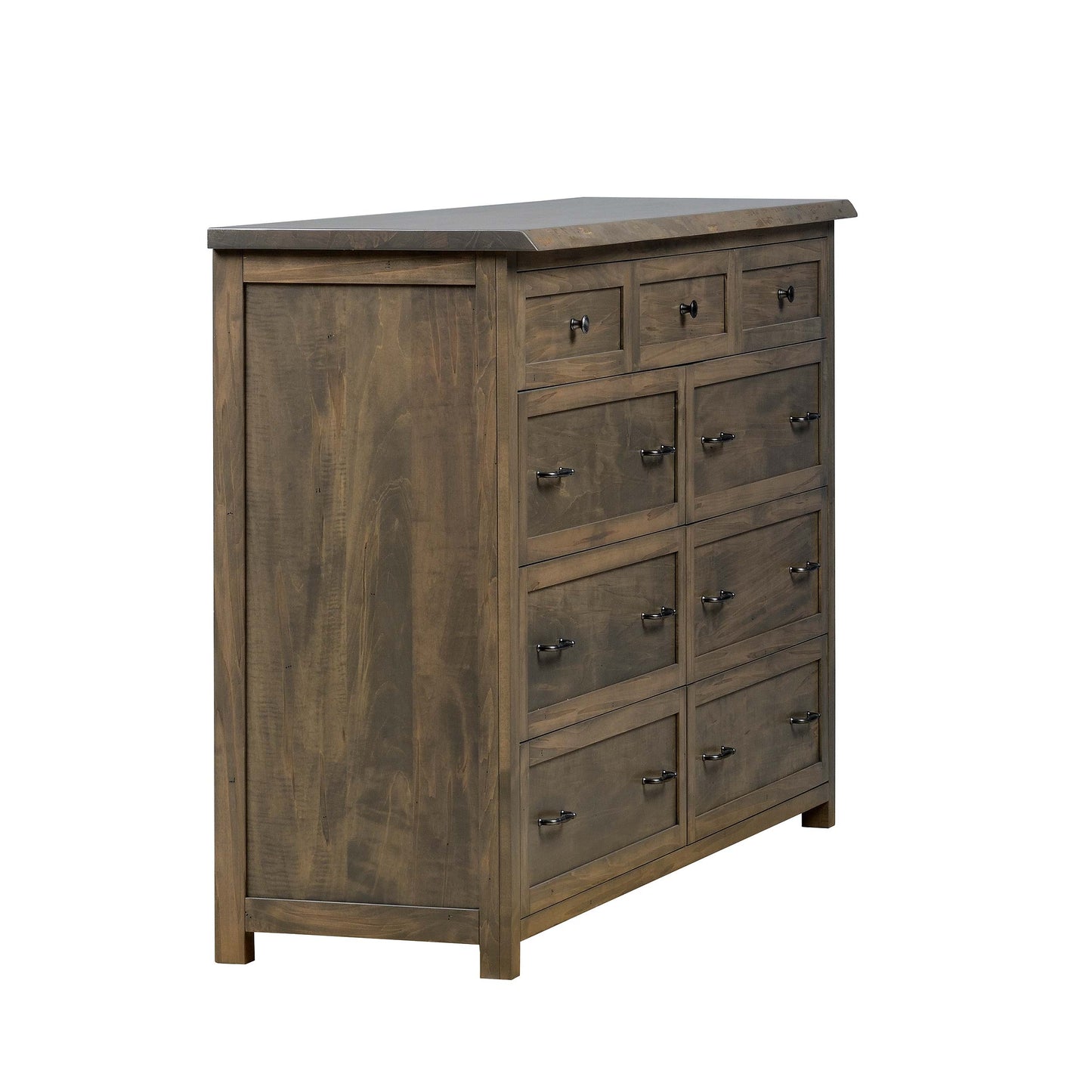 QW Amish Tuscany Live Edge Dresser with Optional Mirror - 857W-TUS-311-DR