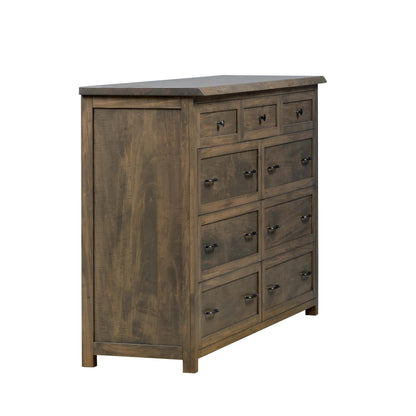 QW Amish Tuscany Live Edge Dresser with Optional Mirror - 857W-TUS-311-DR