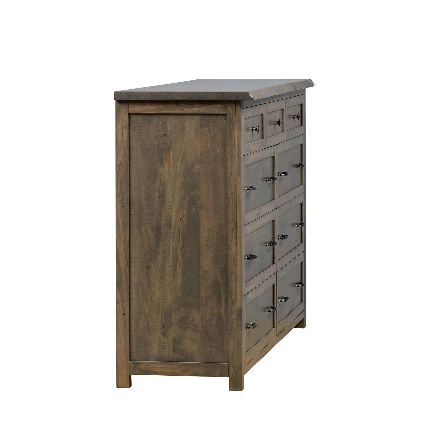 QW Amish Tuscany Live Edge Dresser with Optional Mirror - 857W-TUS-311-DR