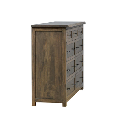 QW Amish Tuscany Live Edge Dresser with Optional Mirror - 857W-TUS-311-DR