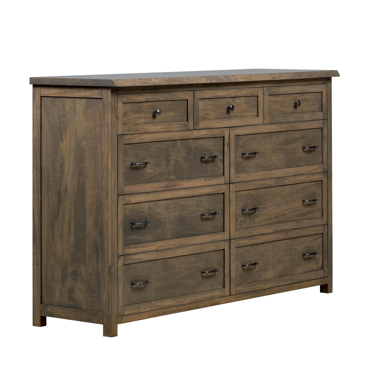QW Amish Tuscany Live Edge Dresser with Optional Mirror - 857W-TUS-311-DR