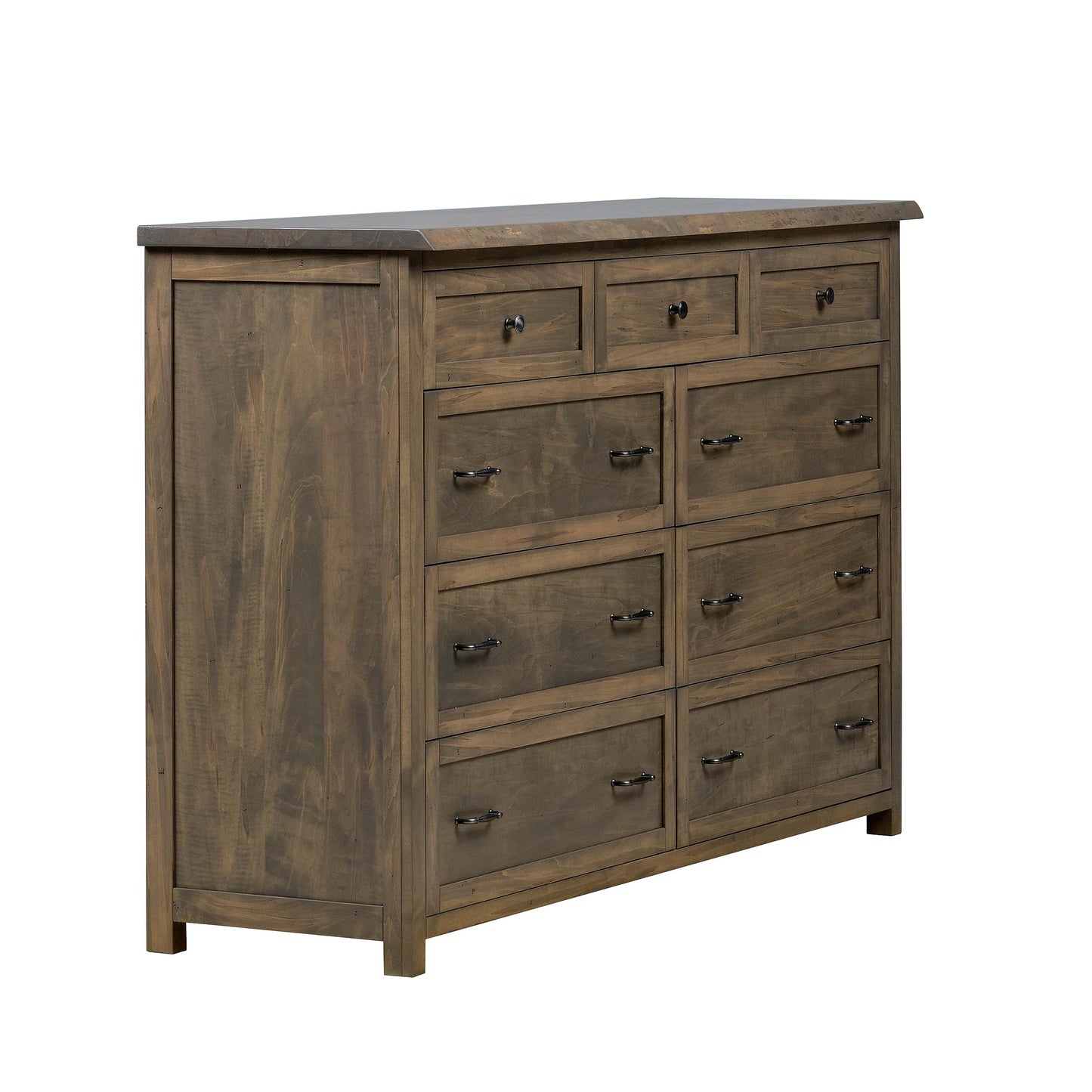 QW Amish Tuscany Live Edge Dresser with Optional Mirror - 857W-TUS-311-DR