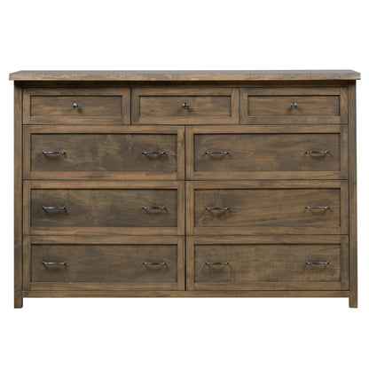 QW Amish Tuscany Live Edge Dresser with Optional Mirror - 857W-TUS-311-DR