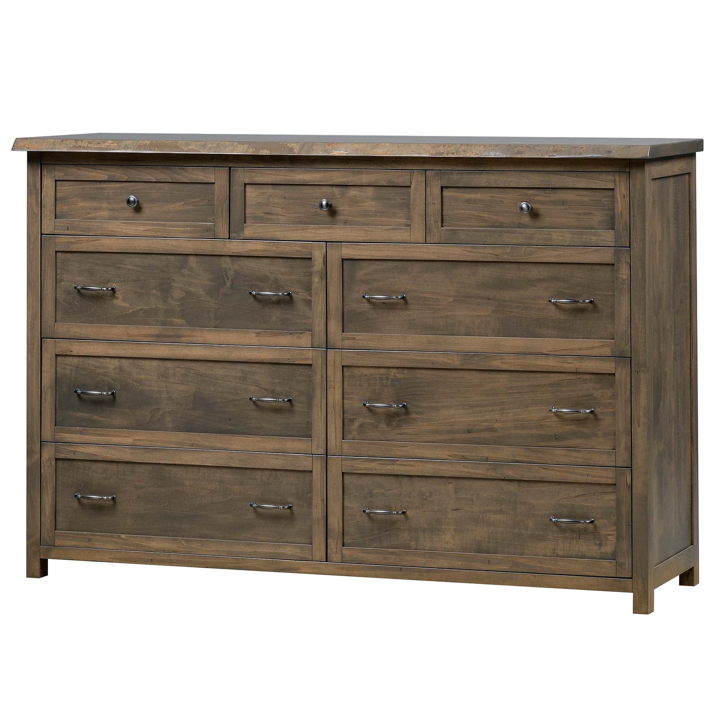 QW Amish Tuscany Live Edge Dresser with Optional Mirror - 857W-TUS-311-DR
