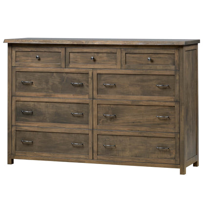 QW Amish Tuscany Live Edge Dresser with Optional Mirror - 857W-TUS-311-DR