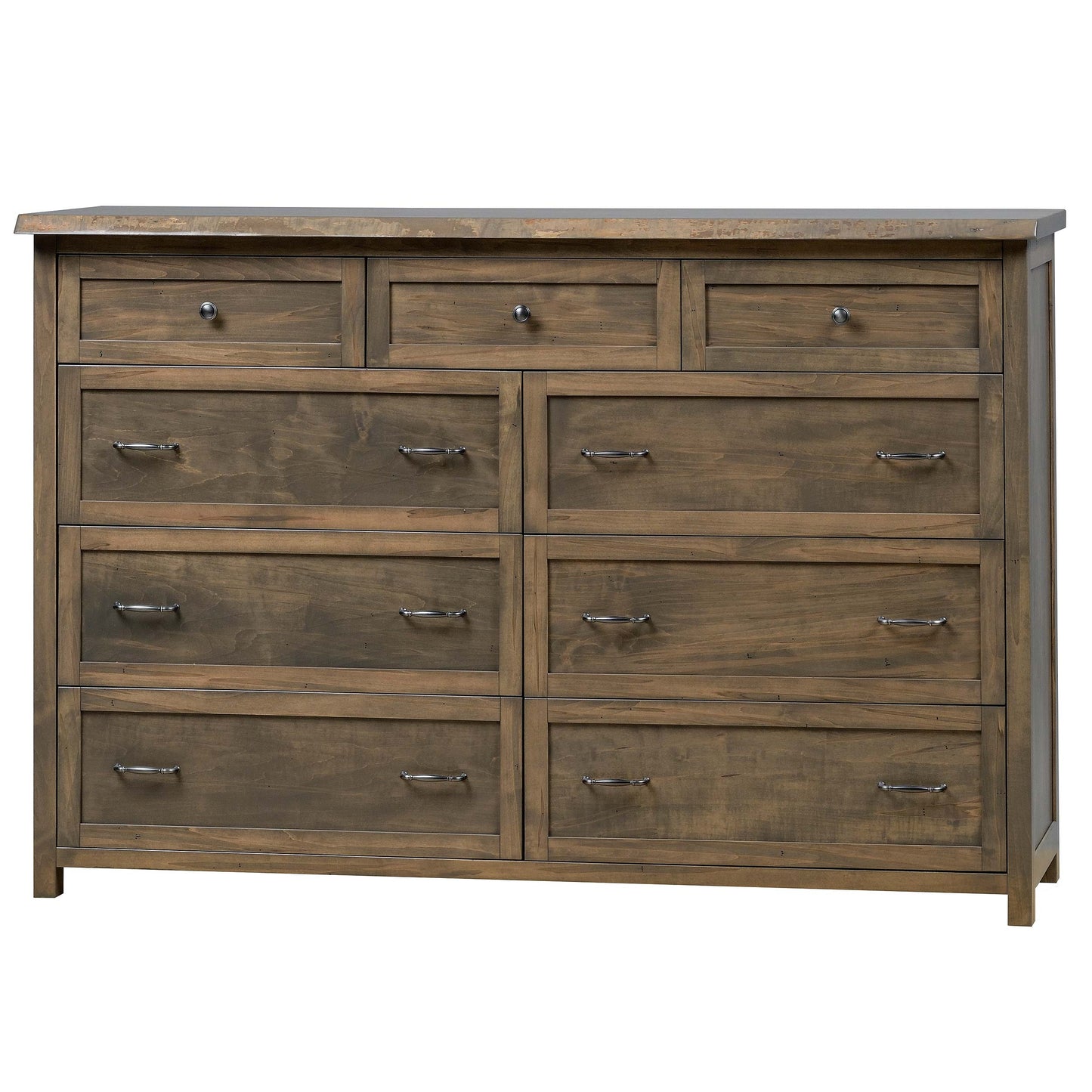 QW Amish Tuscany Live Edge Dresser with Optional Mirror - 857W-TUS-311-DR