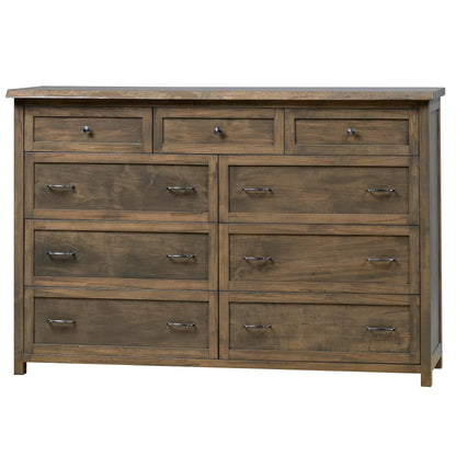 QW Amish Tuscany Live Edge Dresser with Optional Mirror - 857W-TUS-311-DR
