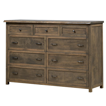 QW Amish Tuscany Live Edge Dresser with Optional Mirror - 857W-TUS-311-DR