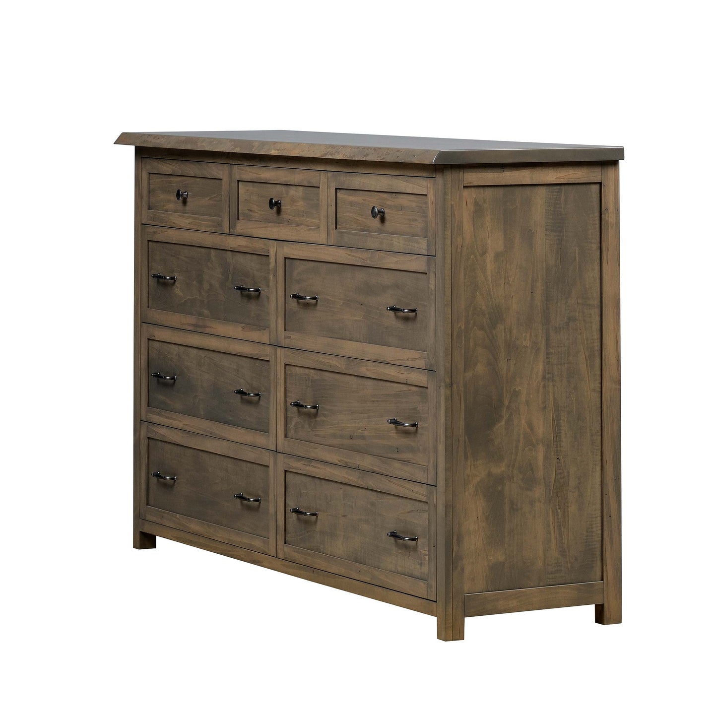 QW Amish Tuscany Live Edge Dresser with Optional Mirror - 857W-TUS-311-DR