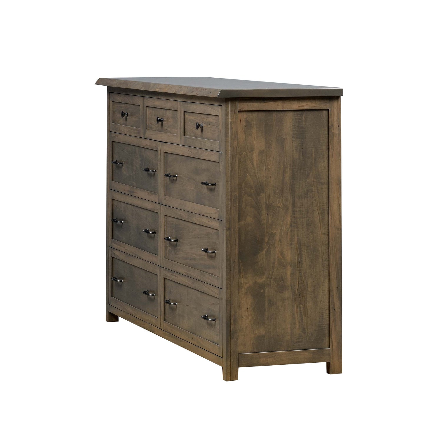 QW Amish Tuscany Live Edge Dresser with Optional Mirror - 857W-TUS-311-DR