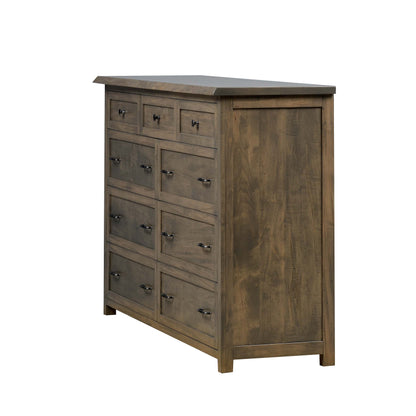 QW Amish Tuscany Live Edge Dresser with Optional Mirror - 857W-TUS-311-DR