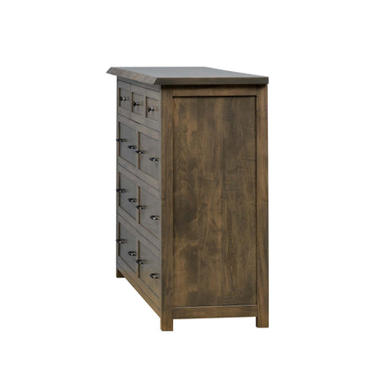 QW Amish Tuscany Live Edge Dresser with Optional Mirror - 857W-TUS-311-DR