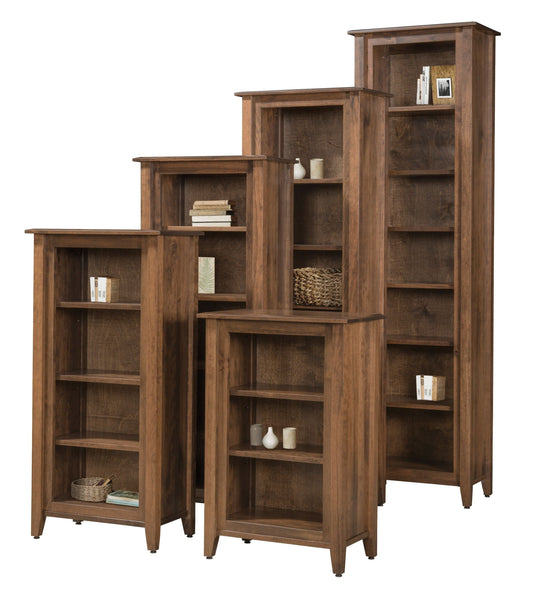 QW Amish Ventura 24"W Bookcase (choose your height) - 184O-VT-2436