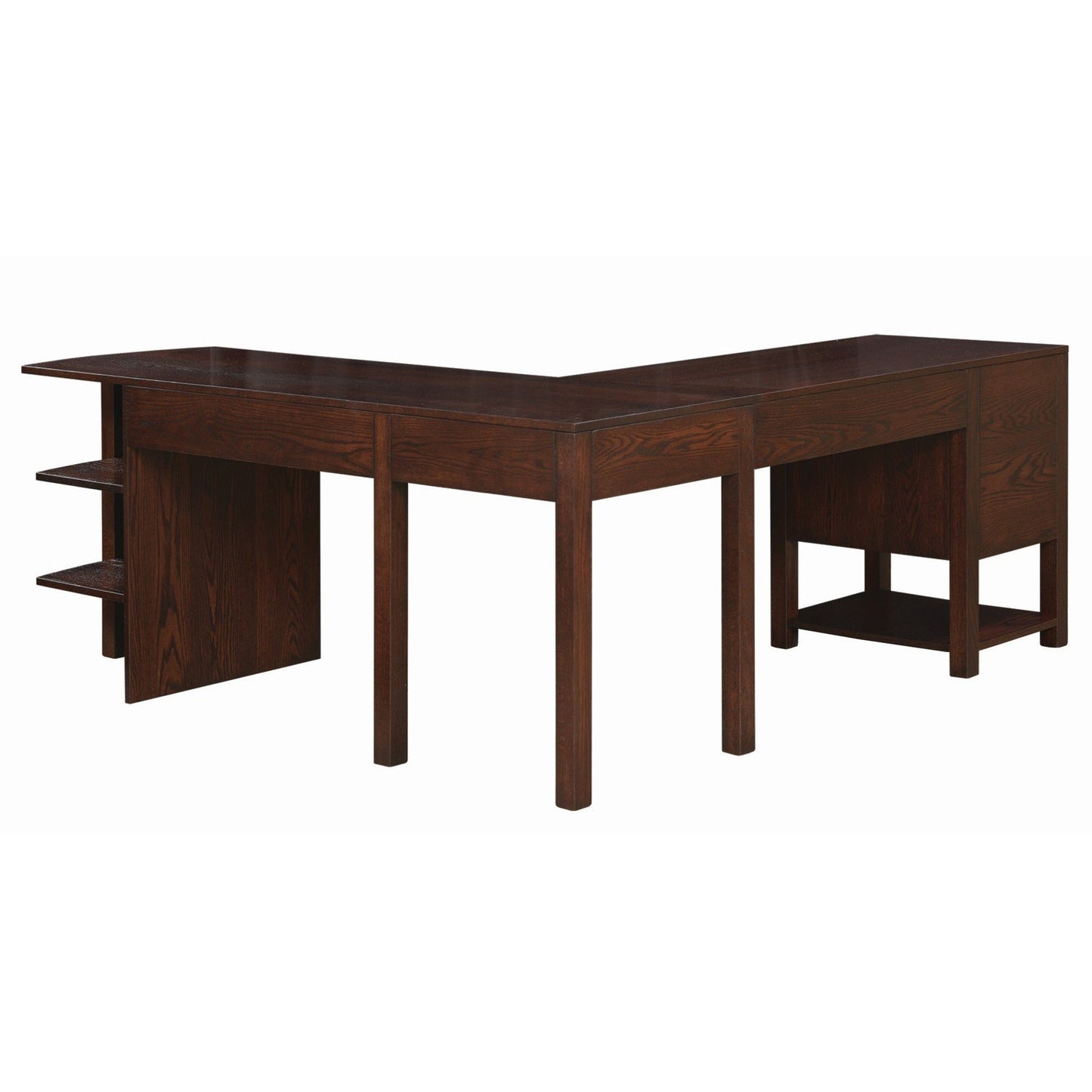 QW Amish Wakefield L Desk w/ Optional Hutch - 109L-W600D