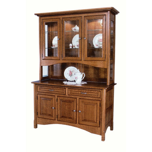 QW Amish West Lake 3 Door Buffet & Optional Hutch