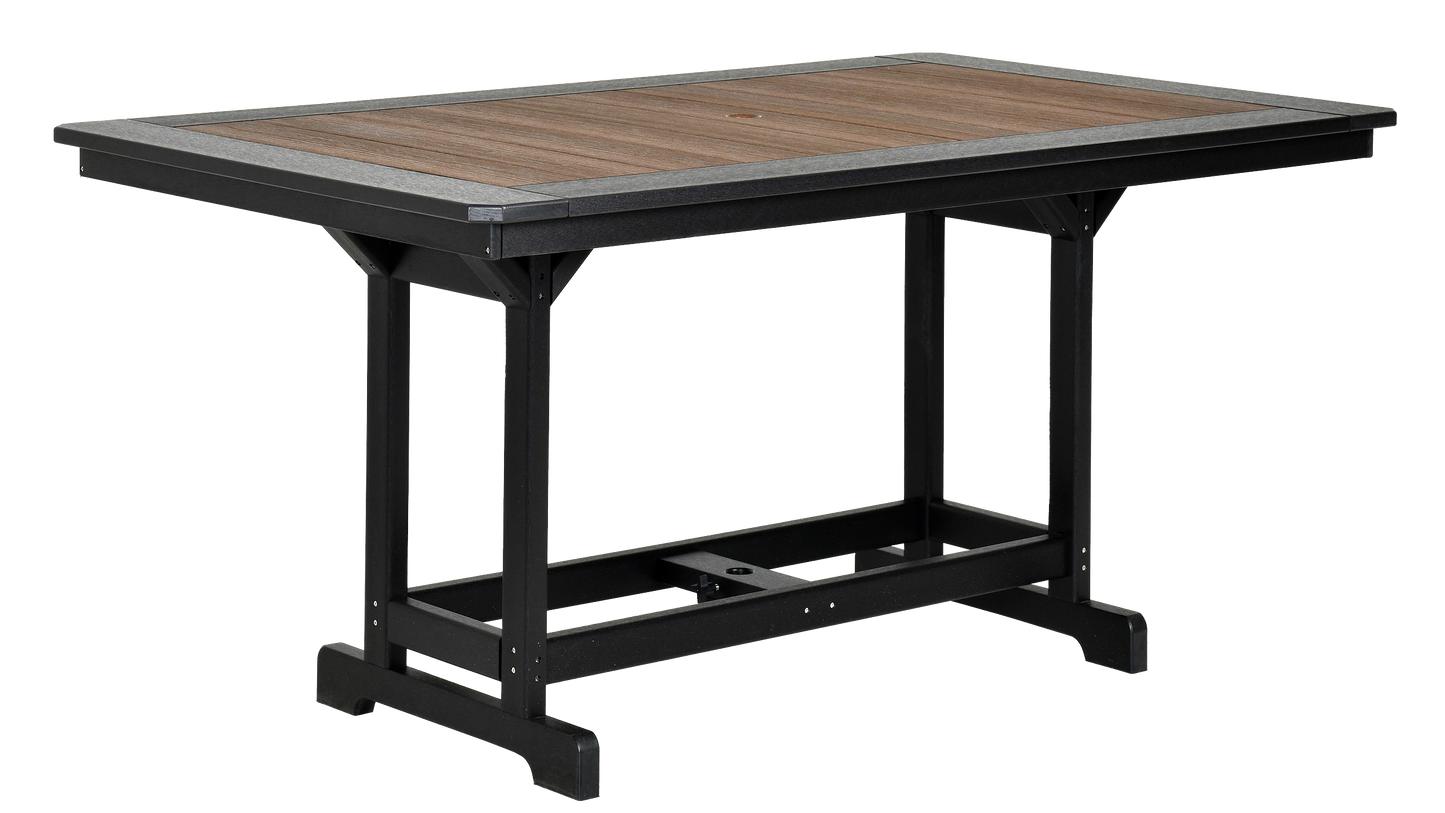 QW Amish Yukon 44x72 Table (Select Height) - 121L-YRHT4472