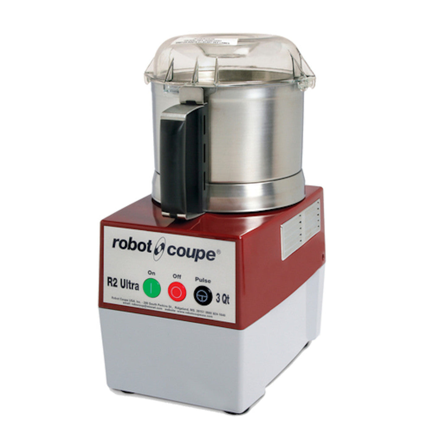 Robot Coupe R2UB Food Processor with 3 Qt. Stainless Steel Bowl - RCR2ULTRAB