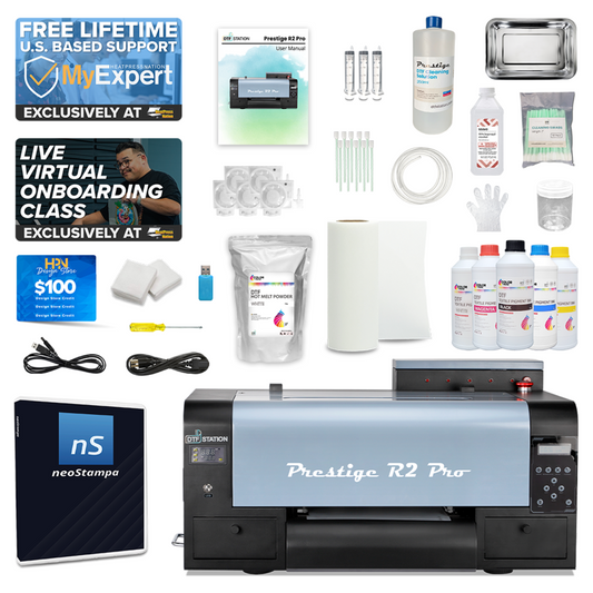 DTF Station Prestige R2 Pro 13" DTF Printer with Ink, Film, and Supplies - BNDL-PRESTIGE-R2PRO-V-IFS