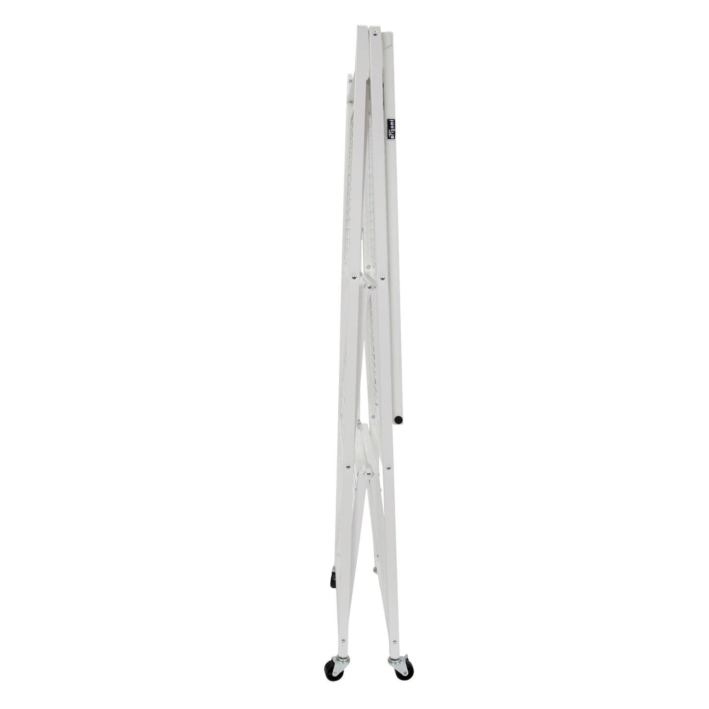 Origami 4-Pack R5-06W 4-Wheel 4-Shelf Folding Steel Wire Shelving Storage, White - 415205