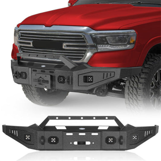 Hooke Road 19-24 Ram 1500 Full Width Front Bumper (Excluding EcoDiesel, Rebel & TRX) (Does not for 1924 - HE.6035 Ram 1500 Classic Models) - Hooke Road