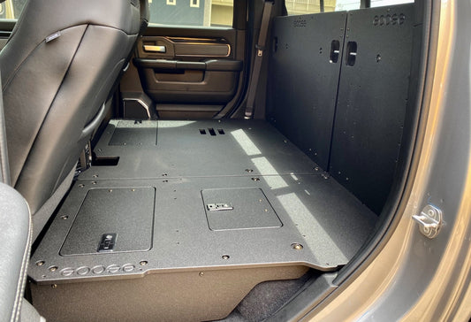GOOSE GEAR Ram 2500/3500 2009-Present 4th & 5th Gen. Crew Cab - Second Row Seat Delete Plate System - 1110-GGR-SH