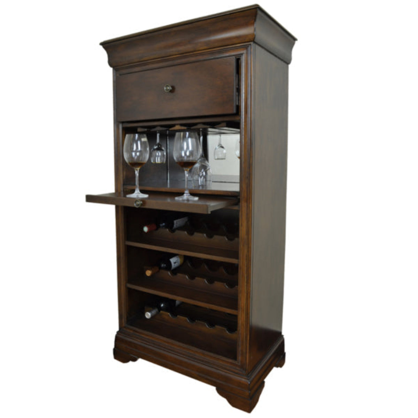RAM Game Room Bar Cabinet With Wine Rack