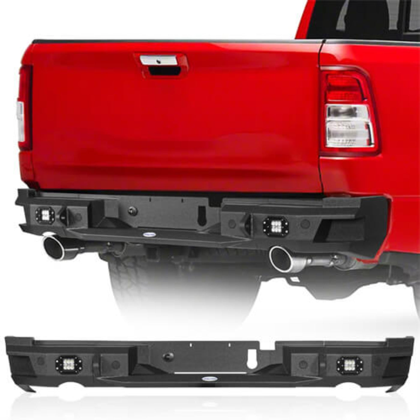 2019-2025 Ram 1500 Offroad Aftermarket Rear Bumper - HookeRoad - HE.6034
