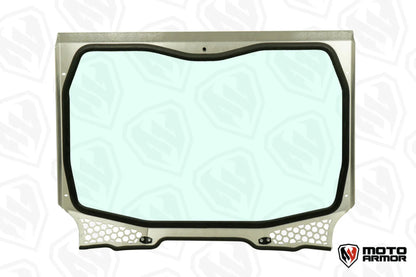 Moto Armor Polaris RZR Pro XP / Turbo R / Pro R Full Glass Windshield for VOODOO Riders Cage - MA-VOODOOPRO-WS-GLS-BLK-Y
