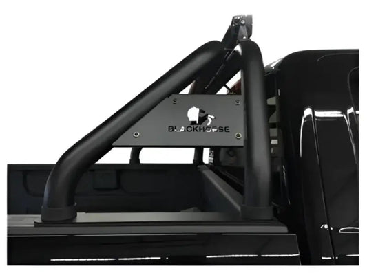 RB09BK Black Horse Offroad Truck Bed Bar; Classic; Black - BLKRB09BK