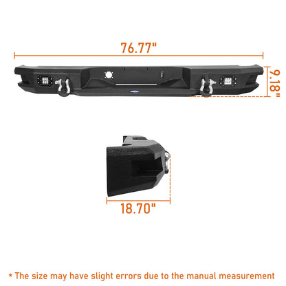 Hooke Road Discovery Rear Bumper(02-08 Ram 1500) - HE.6503
