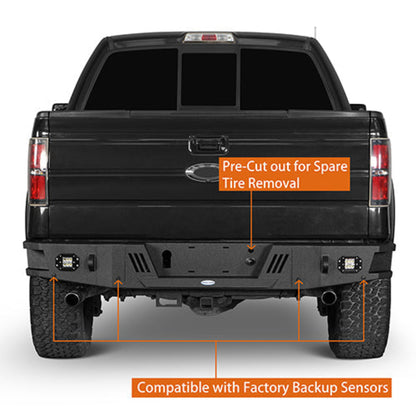 Hooke Road Rear Bumper(06-14 Ford F-150) - HE.8204