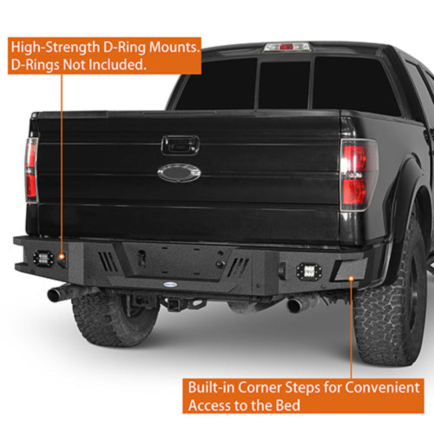 Hooke Road Rear Bumper(06-14 Ford F-150) - HE.8204