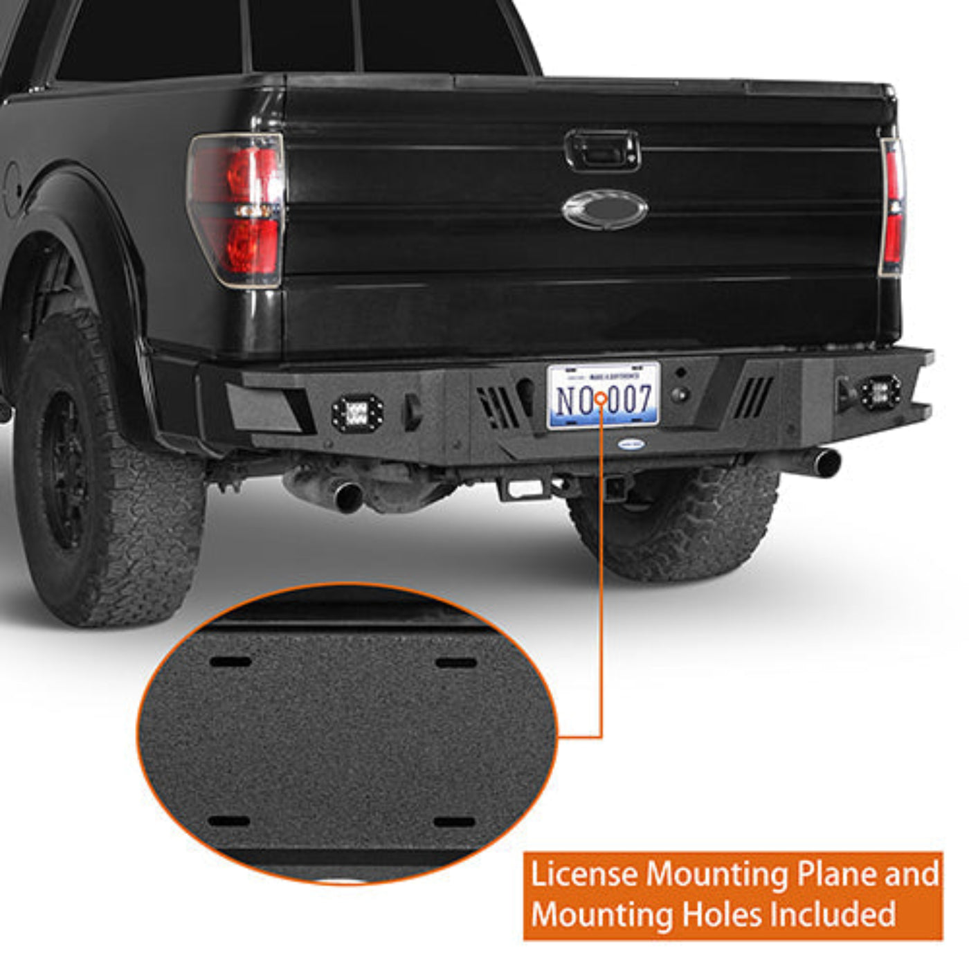 Hooke Road Rear Bumper(06-14 Ford F-150) - HE.8204