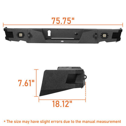 Hooke Road Rear Bumper(09-18 Dodge Ram 1500) - HE.6002
