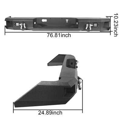 Hooke Road Toyota Tundra Full Width Rear Bumper(14-21 Toyota Tundra) - HE.5003