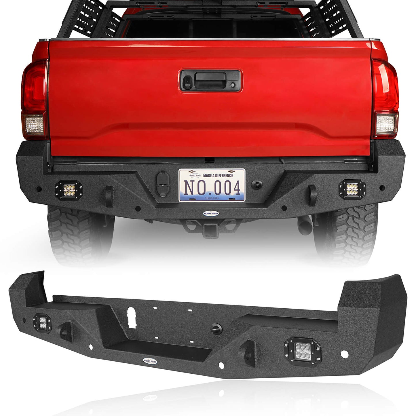 Hooke Road Front & Rear Bumpers Combo(16-23 Toyota Tacoma 3rd Gen) - HE.4202&HE.4200-1