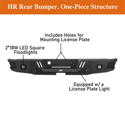 Hooke Road Rear Bumper(02-08 Ram 1500) - HE.6504